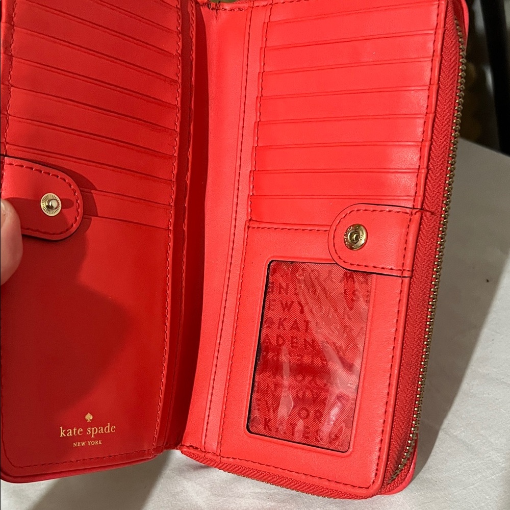Kate Spade Vibrant Red Wallet - Picture 4 of 6